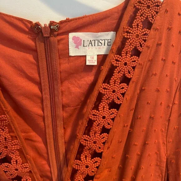 L'atiste Crochet Dress Size 1x - Picture 3 of 4